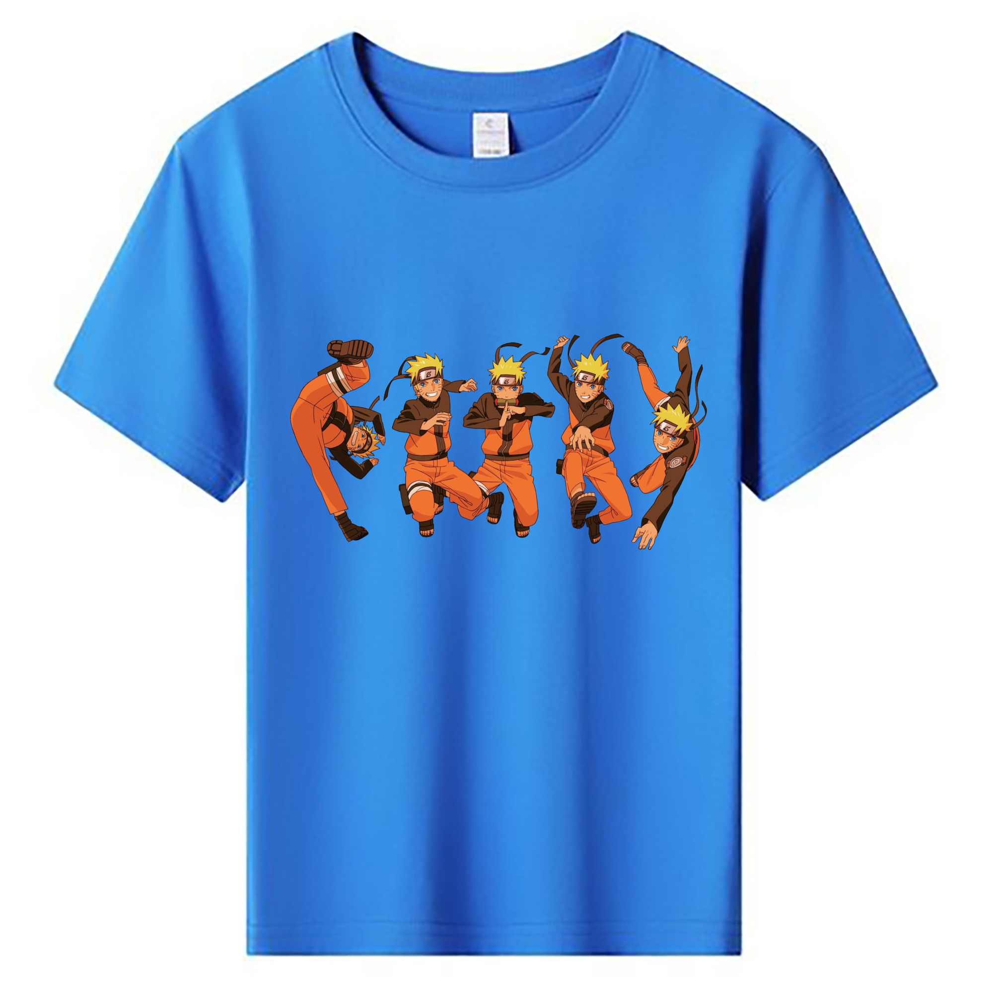 （画像用） NARUTO -ナルト- うずまき ナルト Uzumaki Naruto 綿100％キッズTシャツ（フロントプリント）